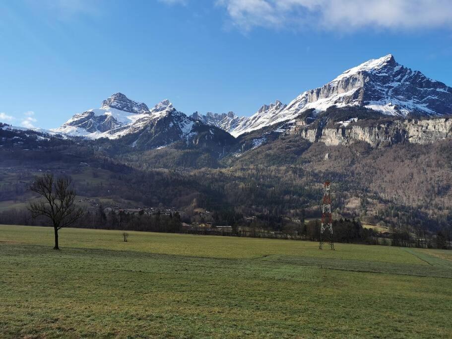 Super Appartement Cocooning Vu Mont Blanc Sallanches Luaran gambar